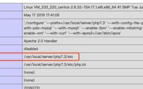 Linux下查看PHP配置文件php.ini的位置